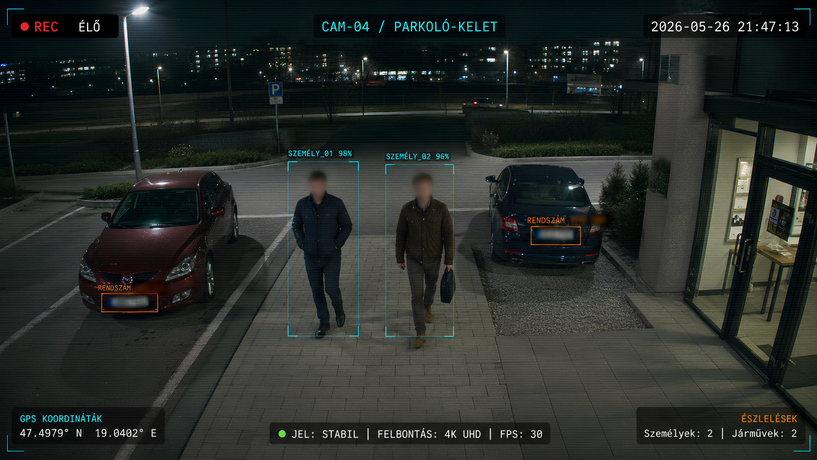 Anonimizált CCTV felvétel